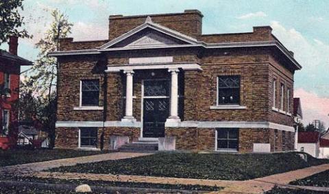 Historic photograph of the Dorcas Carey Public Library